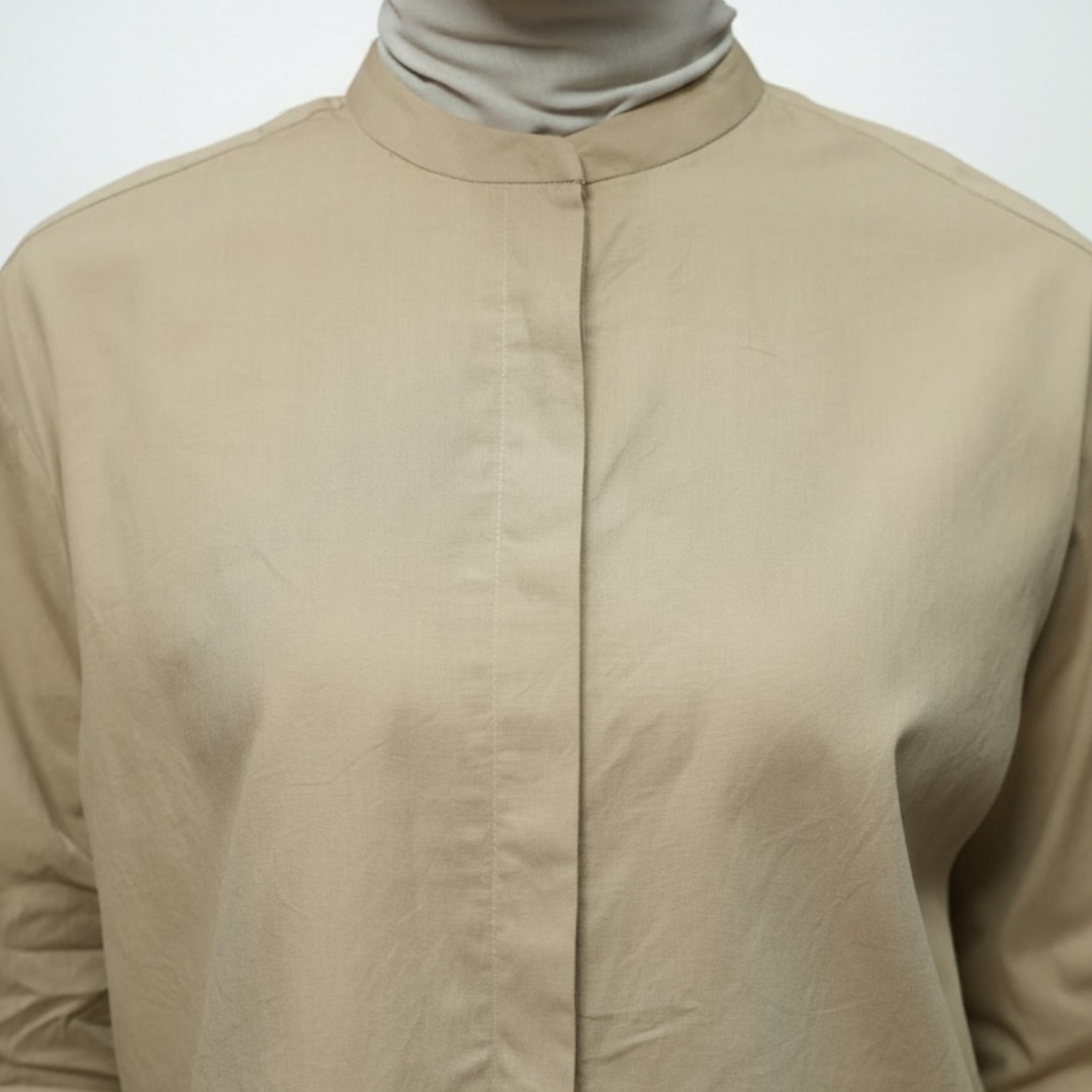 Zoya Drop Shoulder Z01 Office Wear - Atasan Wanita Busui Friendly - Bahan Poplin Aiko