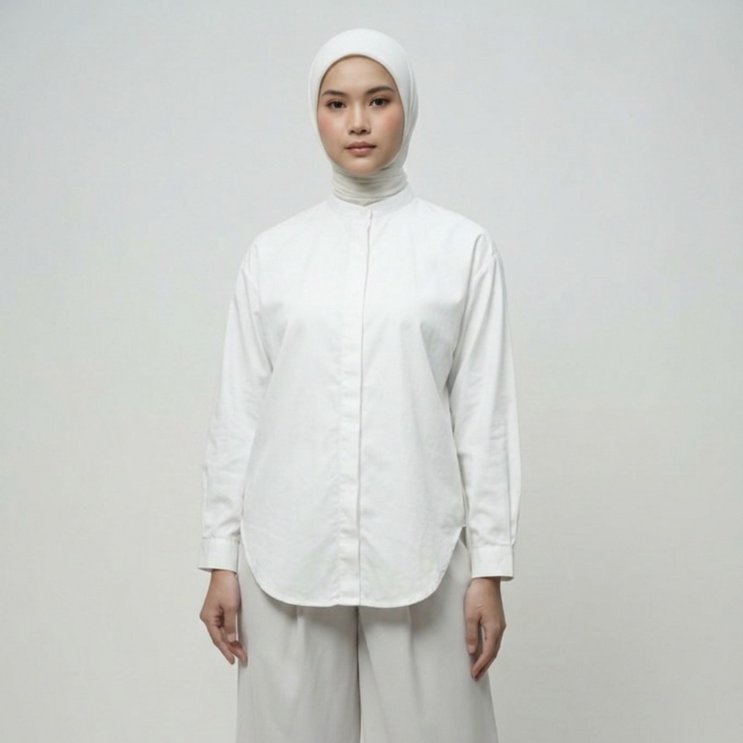Zoya Drop Shoulder Z01 Office Wear - Atasan Wanita Busui Friendly - Bahan Poplin Aiko