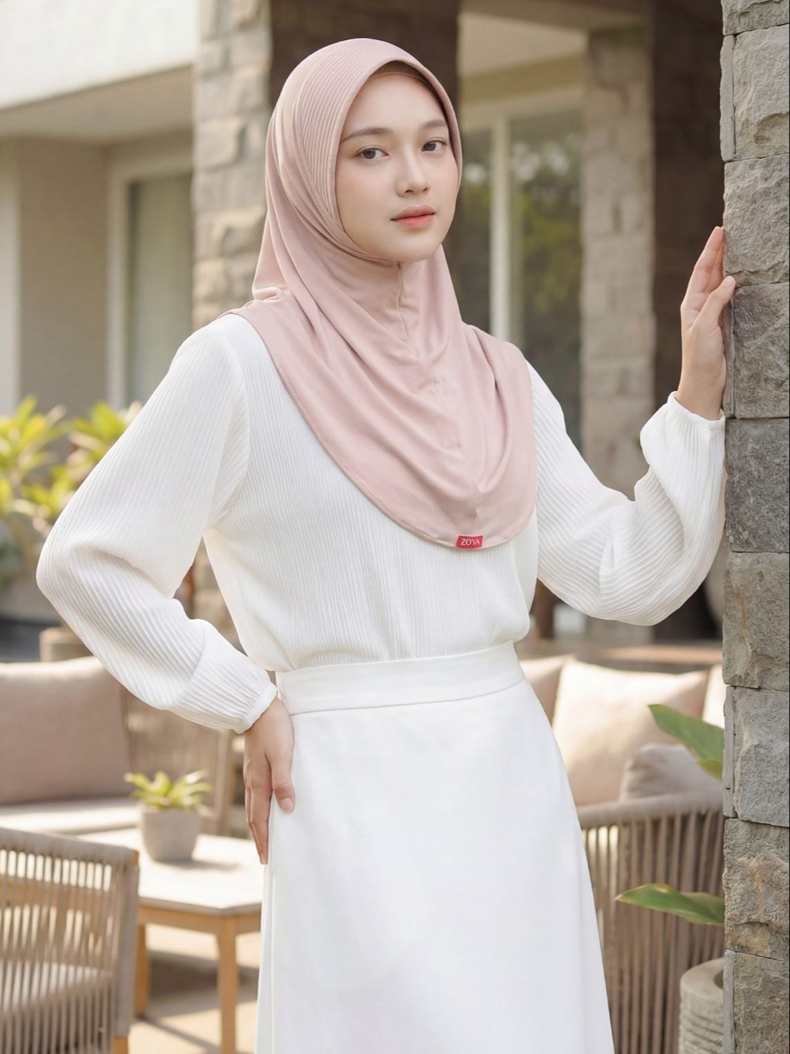 Zoya Bergo MARSHA HL Casual HEIQ - Kerudung Bergo Hijab Instan - Bahan Breeze Flex