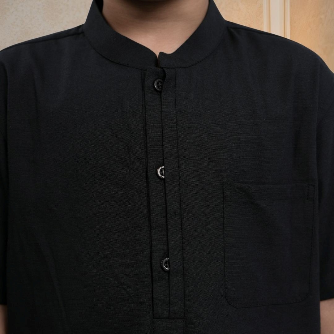 Zoya Filo Menswear Boys - Koko Baju Muslim Anak Pria - Bahan Cotton Slub