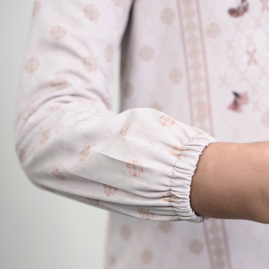 Zoya Freesia Dress Girl Cream - Gamis Muslimah Anak Perempuan - Bahan Soft Polyester