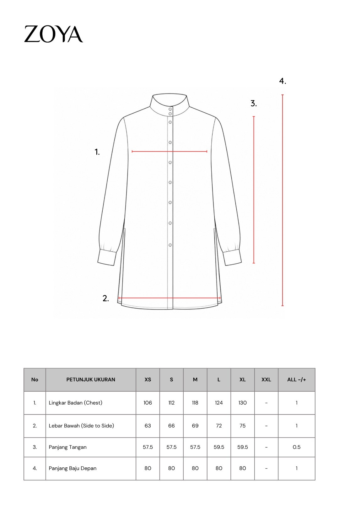 Zoya Funnel Half Placket Blouse Z01 - Atasan Blouse Officewear - Bahan Poly Twill