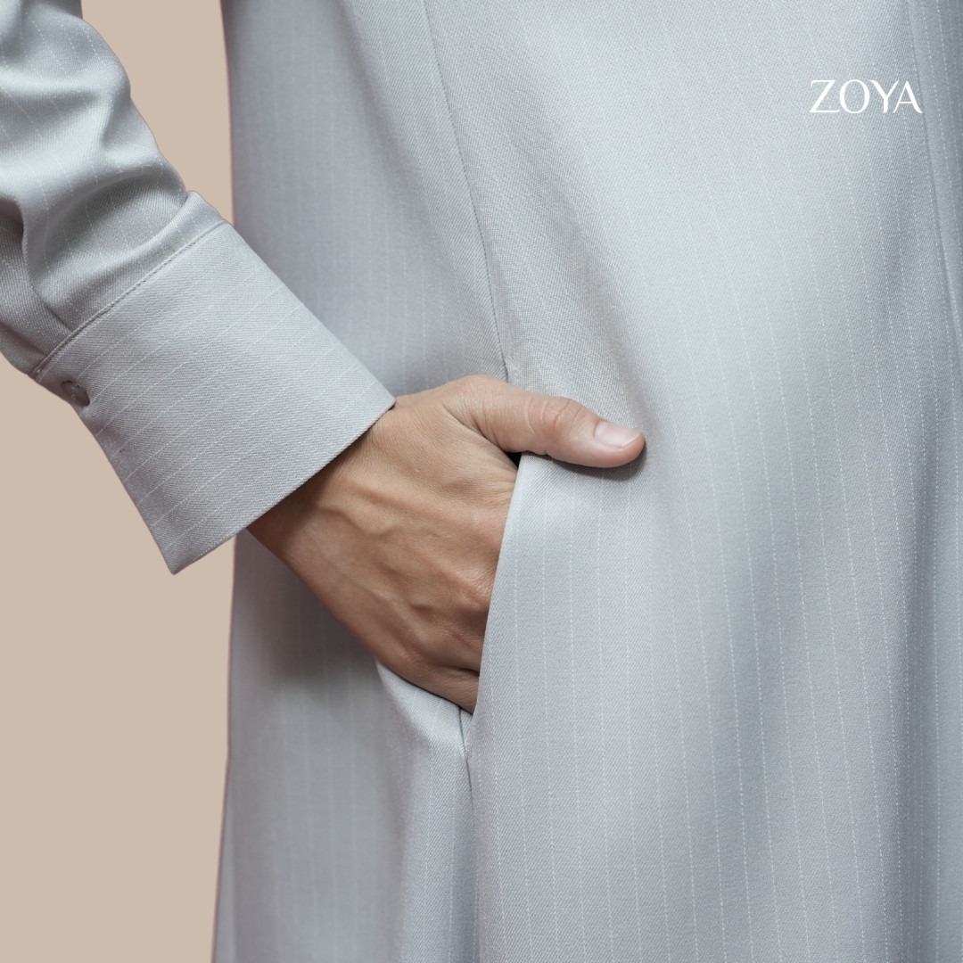 Zoya Godet Panel Zip Dress GPZ Z01 - Dress Wanita Officewear - Bahan Wooly Stripe
