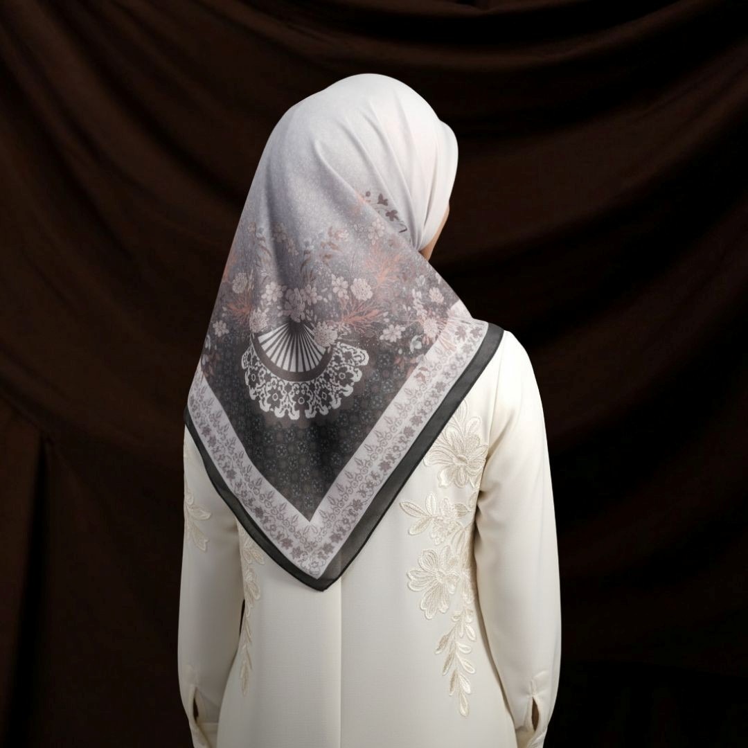 Zoya - Haniya Print Scarf - Kerudung Hijab Segi Empat Motif Premium - Box