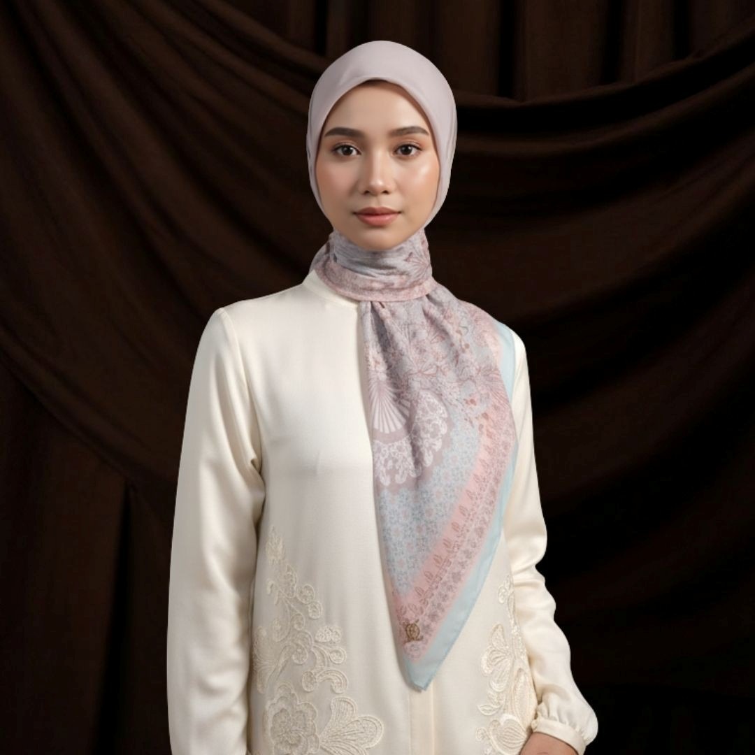 Zoya - Haniya Print Scarf - Kerudung Hijab Segi Empat Motif Premium - Box