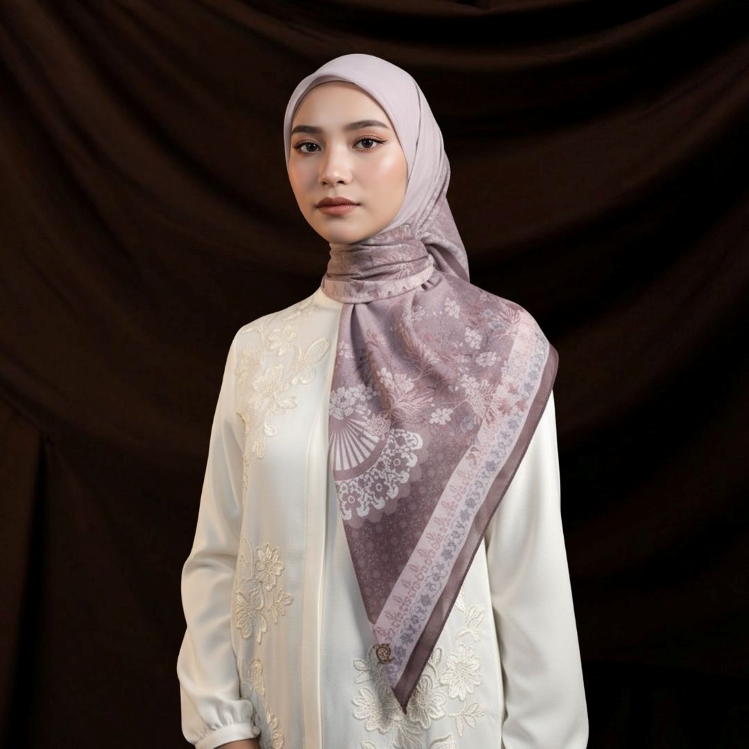 Zoya - Haniya Print Scarf - Kerudung Hijab Segi Empat Motif Premium - Box