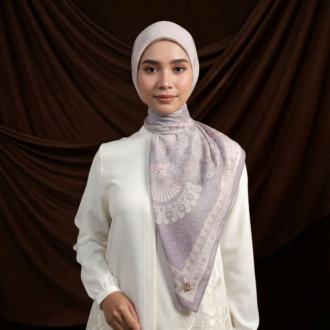 Zoya - Haniya Print Scarf - Kerudung Hijab Segi Empat Motif Premium - Box
