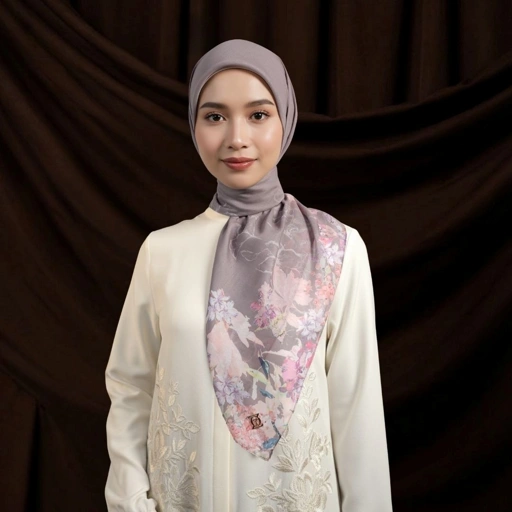Image of Zoya - Kaizy Print Scarf - Kerudung Hijab Segi Empat Motif Premium - Box