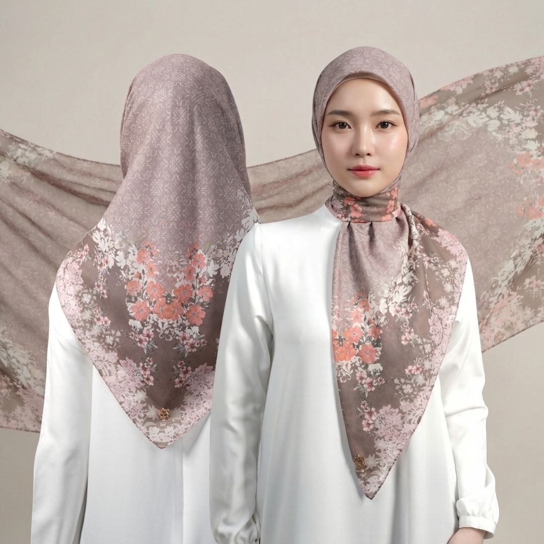 Zoya - Kalila Print Scarf - Kerudung Hijab Segi Empat Motif Premium - Box