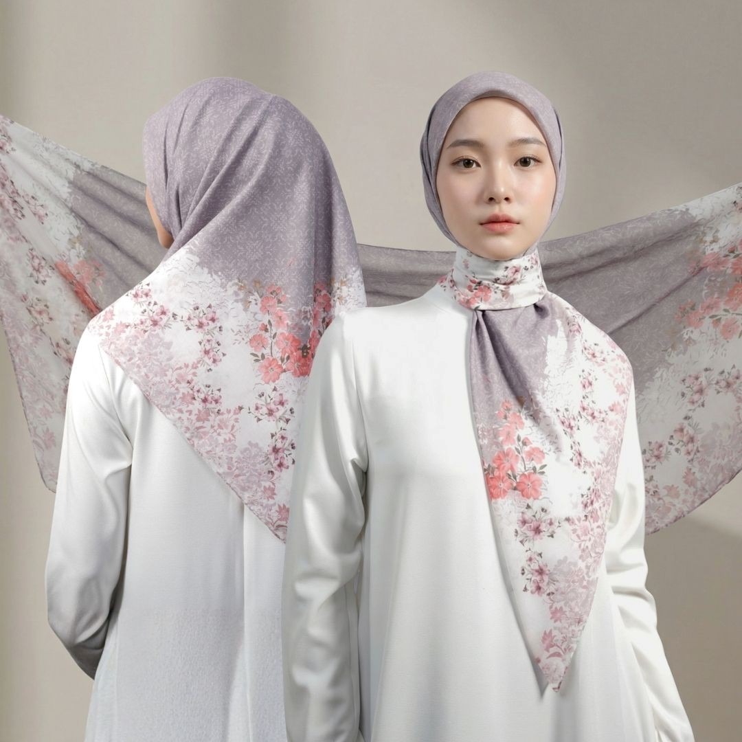 Zoya - Kalila Print Scarf - Kerudung Hijab Segi Empat Motif Premium - Box