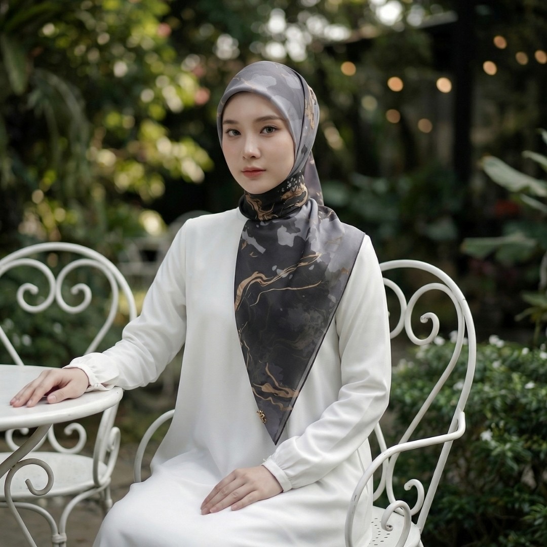 Zoya - Kayesa Print Scarf - Kerudung Hijab Segi Empat Motif Premium - Box