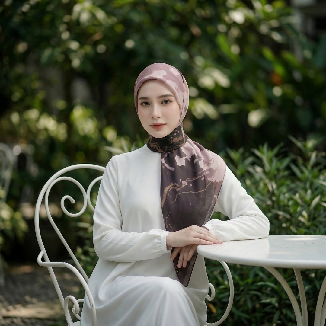 Zoya - Kayesa Print Scarf - Kerudung Hijab Segi Empat Motif Premium - Box