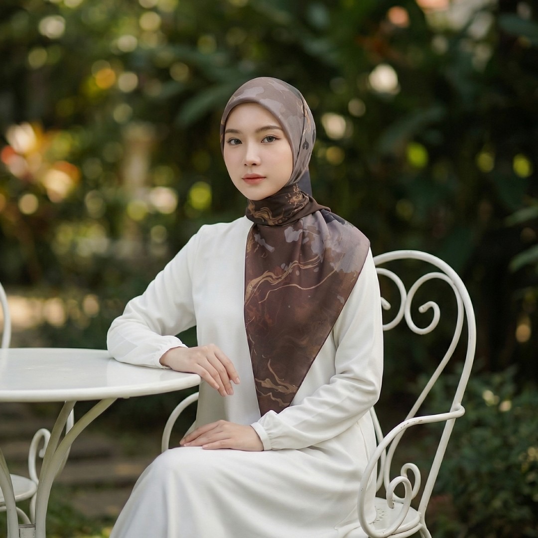 Zoya - Kayesa Print Scarf - Kerudung Hijab Segi Empat Motif Premium - Box