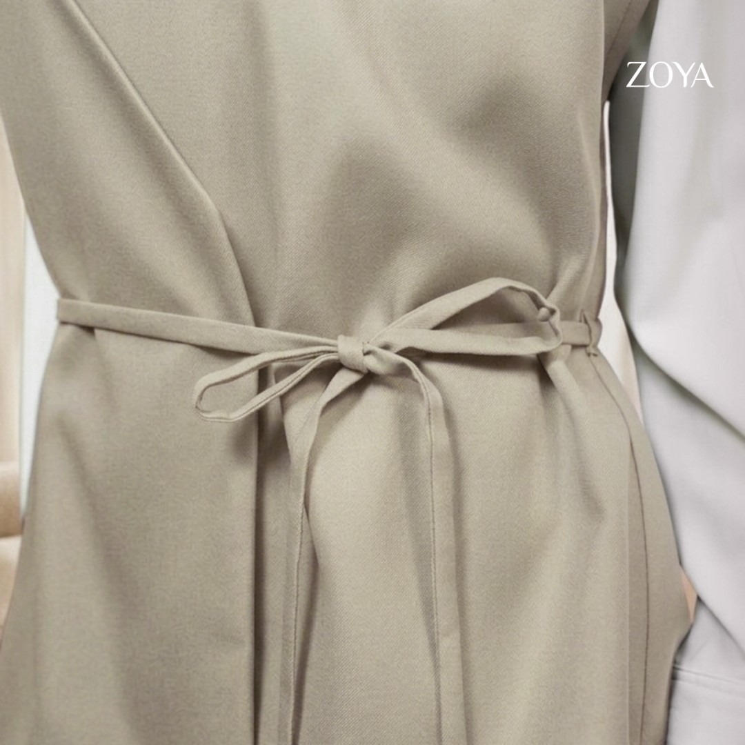 Zoya Kimono Cut Overslah KCO Z01 - Vest Outer Wanita - Bahan Poly Twill