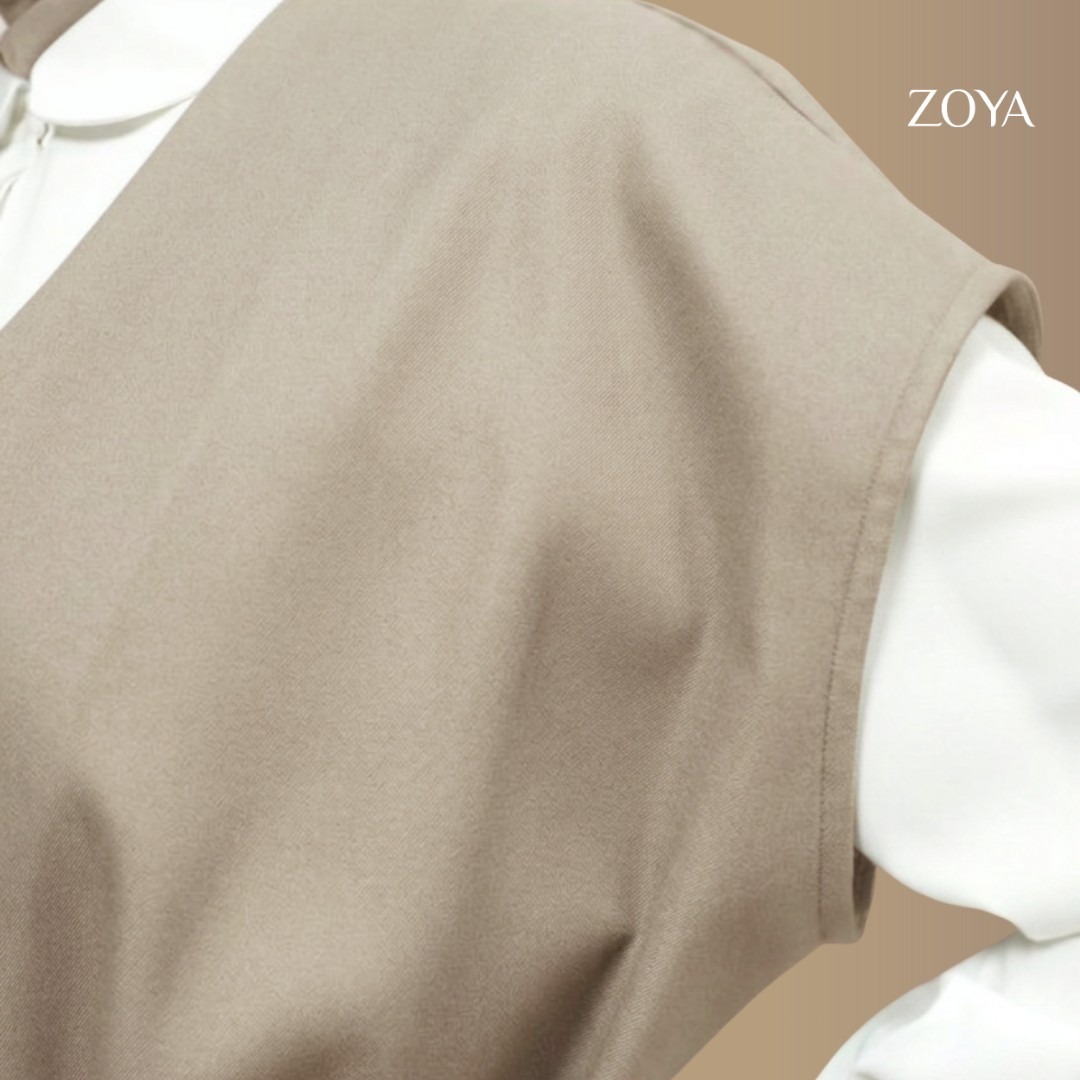 Zoya Kimono Cut Overslah KCO Z01 - Vest Outer Wanita - Bahan Poly Twill