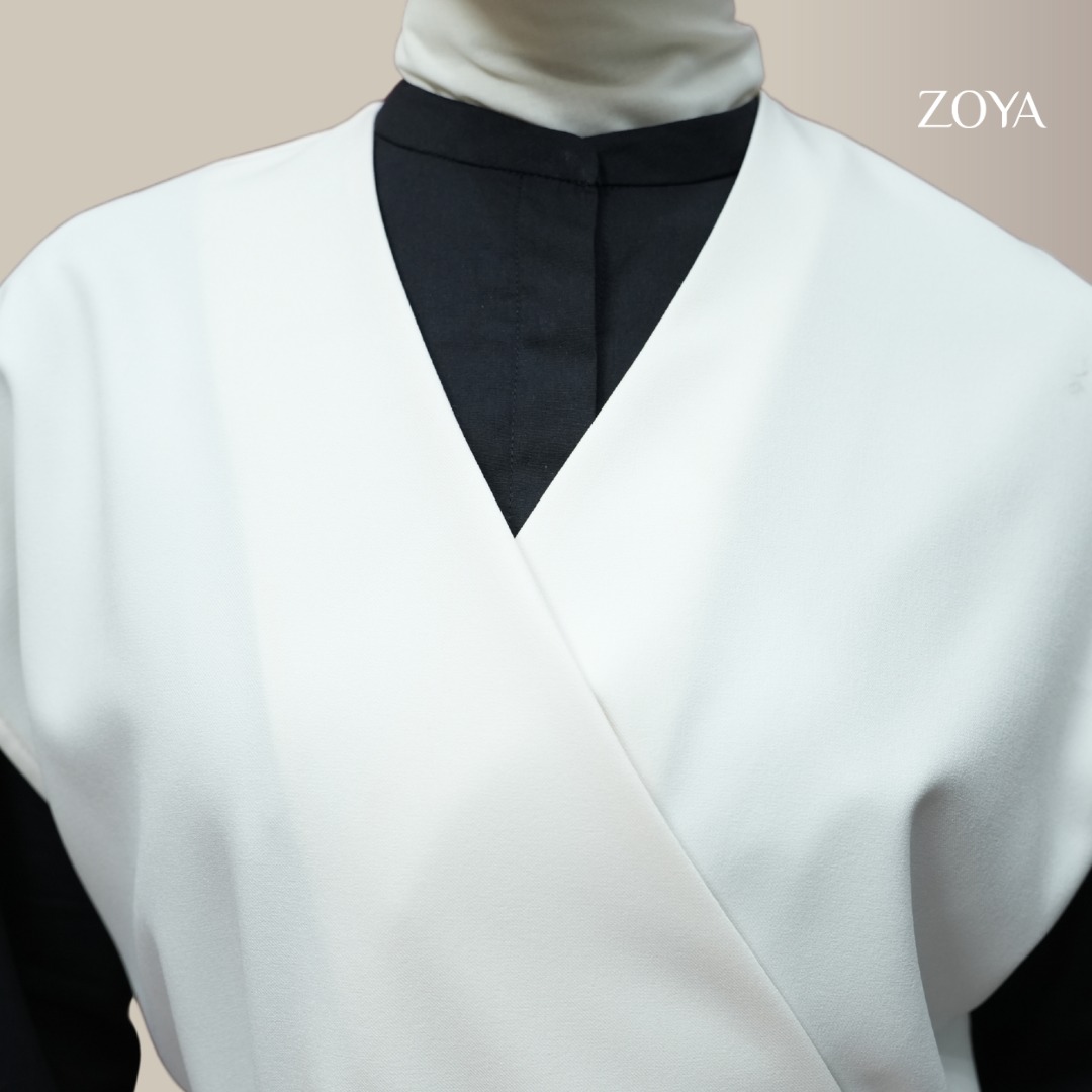 Zoya Kimono Cut Overslah KCO Z01 - Vest Outer Wanita - Bahan Poly Twill