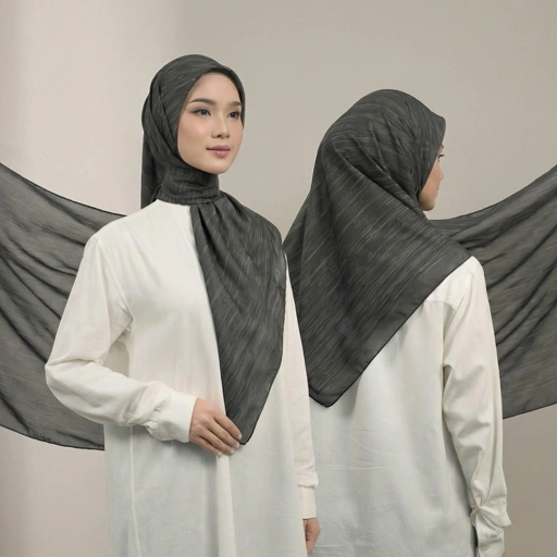 Image of Zoya - Kinza Print Scarf - Kerudung Hijab Segiempat Motif - Bahan Voal Tasdia