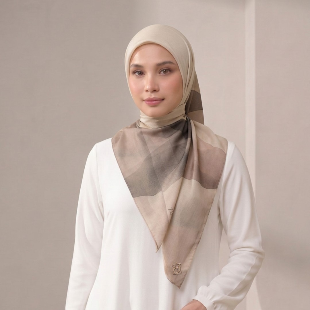 Zoya - Leya Haze Scarf - Kerudung Hijab Segi Empat Motif Premium - Box