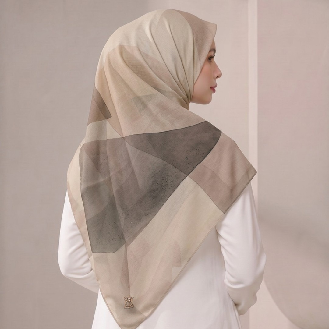 Zoya - Leya Haze Scarf - Kerudung Hijab Segi Empat Motif Premium - Box