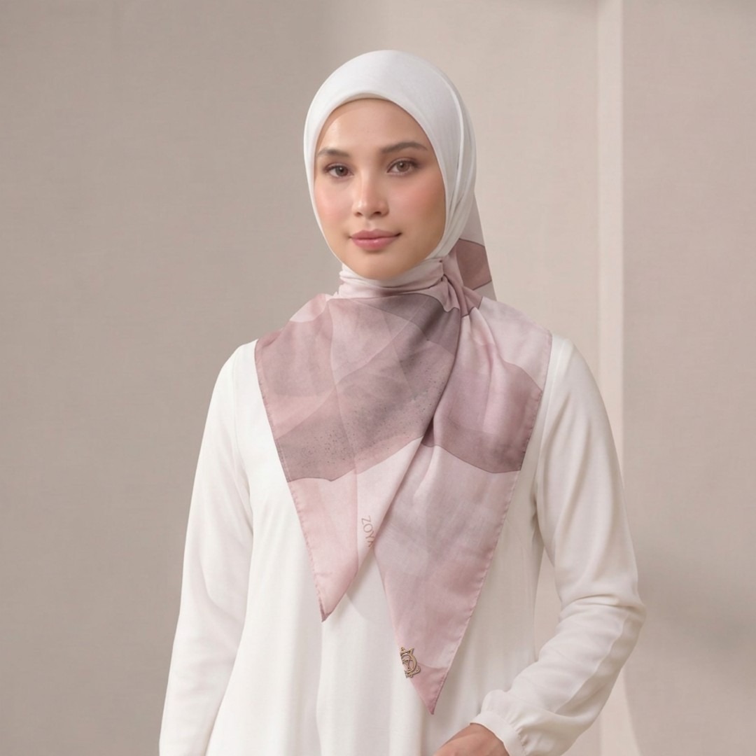 Zoya - Leya Haze Scarf - Kerudung Hijab Segi Empat Motif Premium - Box