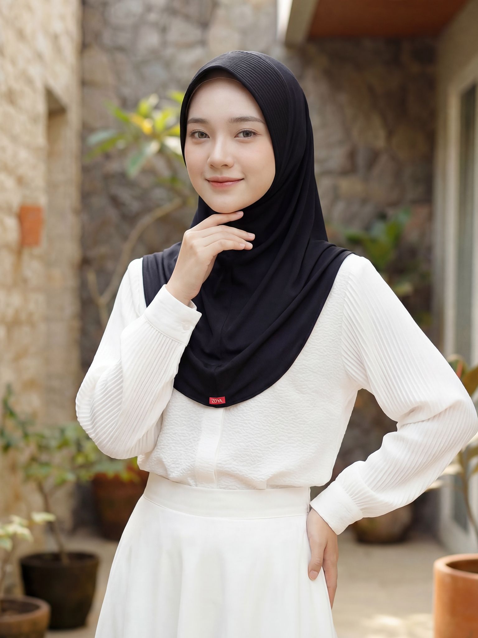 Zoya Bergo MARSHA HL Casual HEIQ - Kerudung Bergo Hijab Instan - Bahan Breeze Flex
