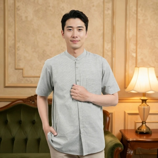 Image of Zoya Nazik Menswear - Baju Koko Pria Lengan Pendek - Bahan Cotton Blend