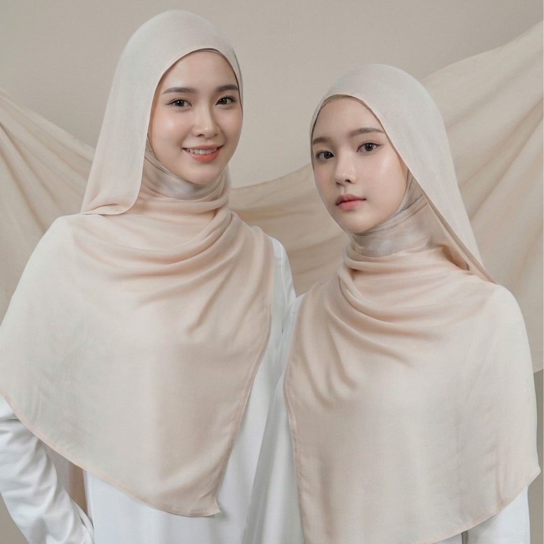 Zoya Pashmina Arumi - Hijab Pashmina Polos - Bahan Voal Viscose