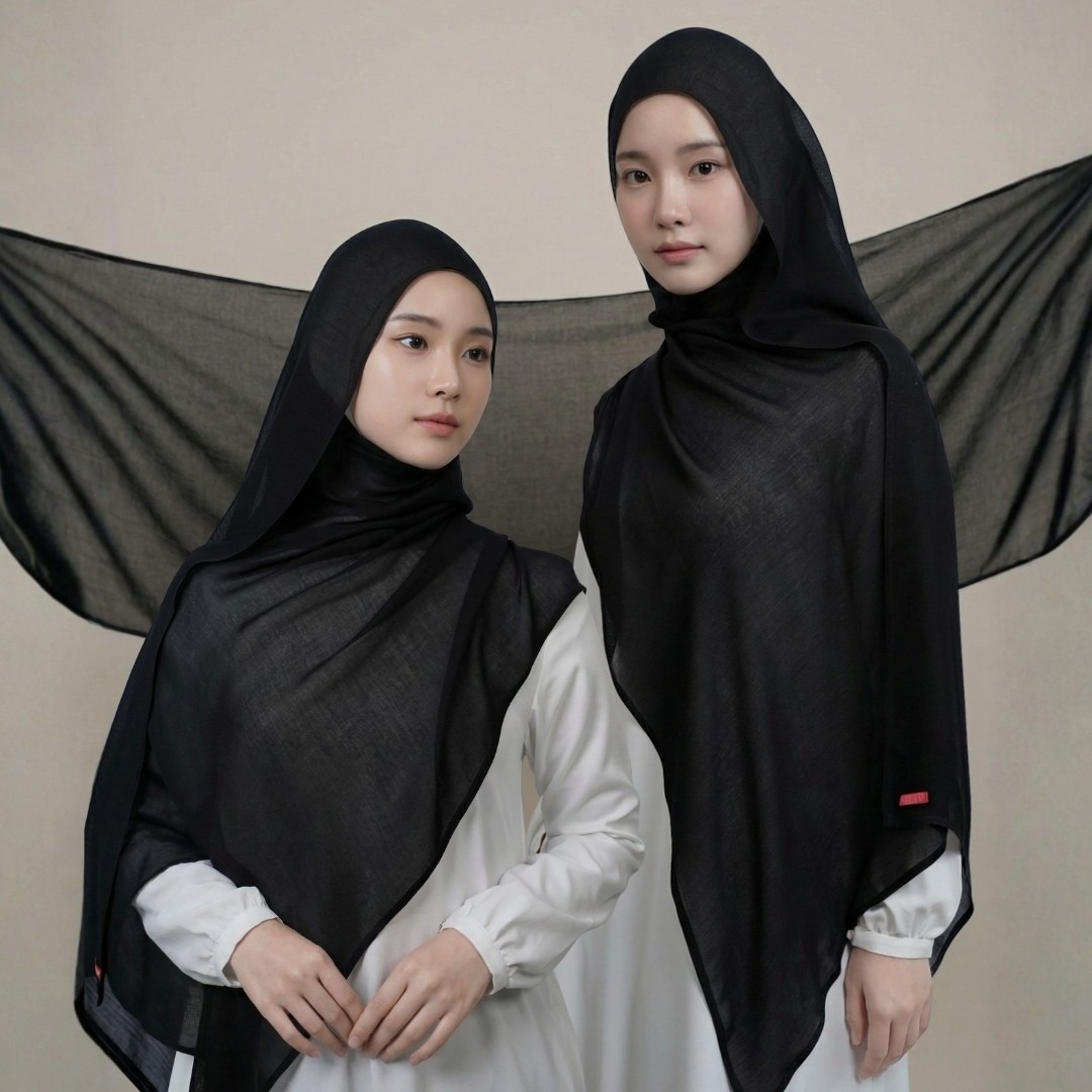 Zoya Pashmina Arumi - Hijab Pashmina Polos - Bahan Voal Viscose