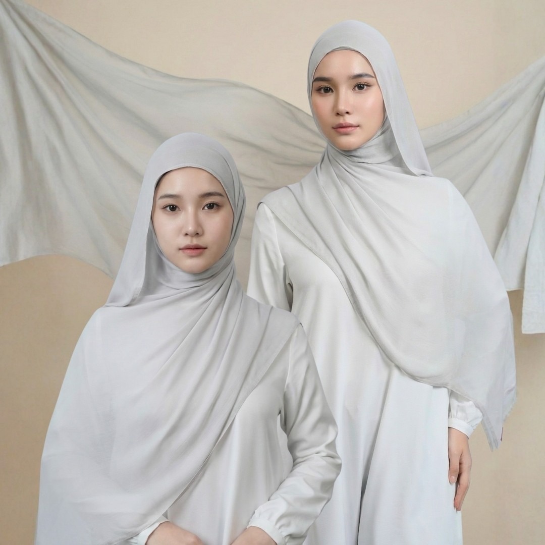 Zoya Pashmina Arumi - Hijab Pashmina Polos - Bahan Voal Viscose