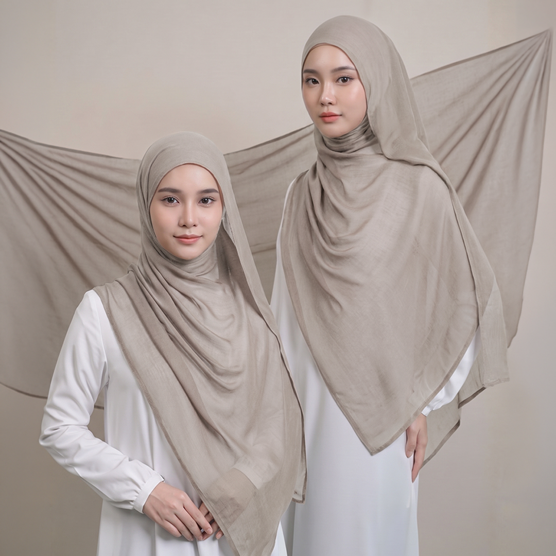 Zoya Pashmina Arumi - Hijab Pashmina Polos - Bahan Voal Viscose