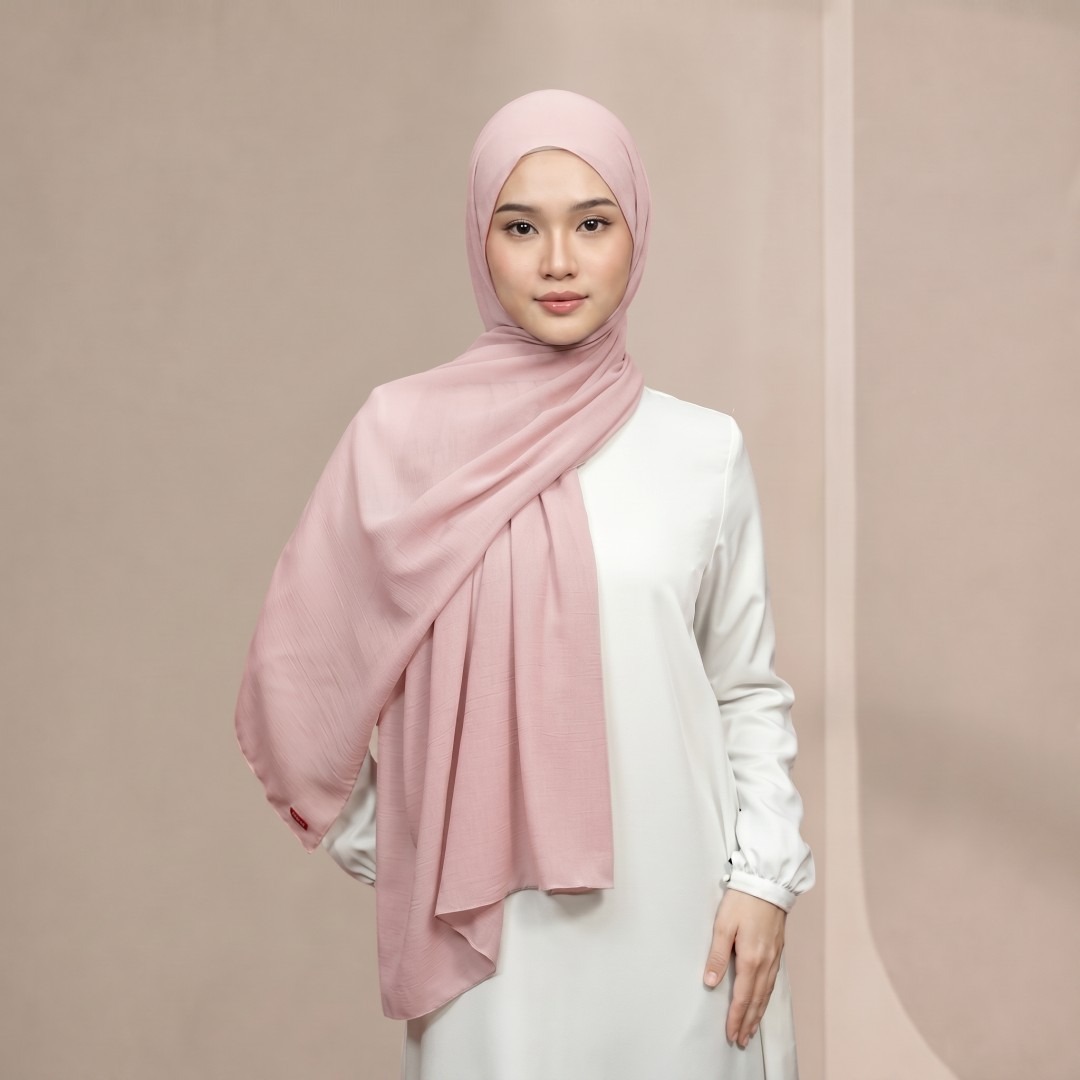 Zoya Pashmina Kyna - Hijab Pashmina Polos - Bahan Viscose Spandex