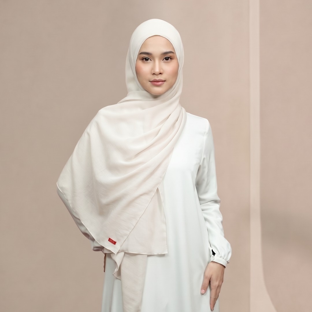 Zoya Pashmina Kyna - Hijab Pashmina Polos - Bahan Viscose Spandex