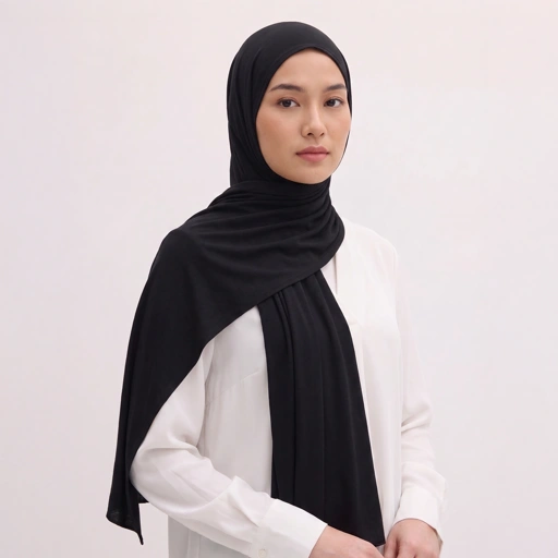 Zoya Pashmina Zahira - Hijab Pashmina Polos Remaja - Bahan Airflow Premium