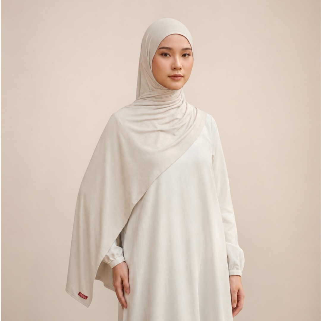 Zoya Pashmina Zahra - Hijab Pashmina Polos - Bahan Airflow Premium