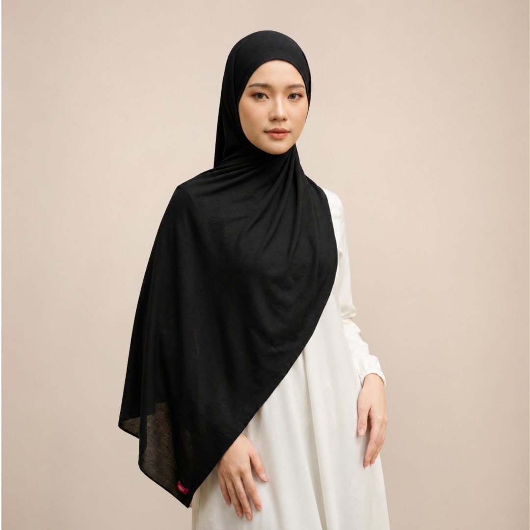 Zoya Pashmina Zahra - Hijab Pashmina Polos - Bahan Airflow Premium