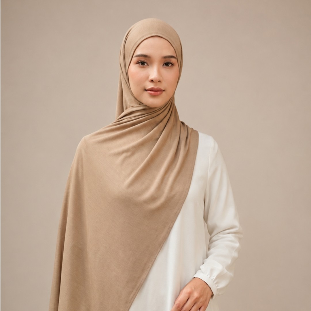 Zoya Pashmina Zahra - Hijab Pashmina Polos - Bahan Airflow Premium