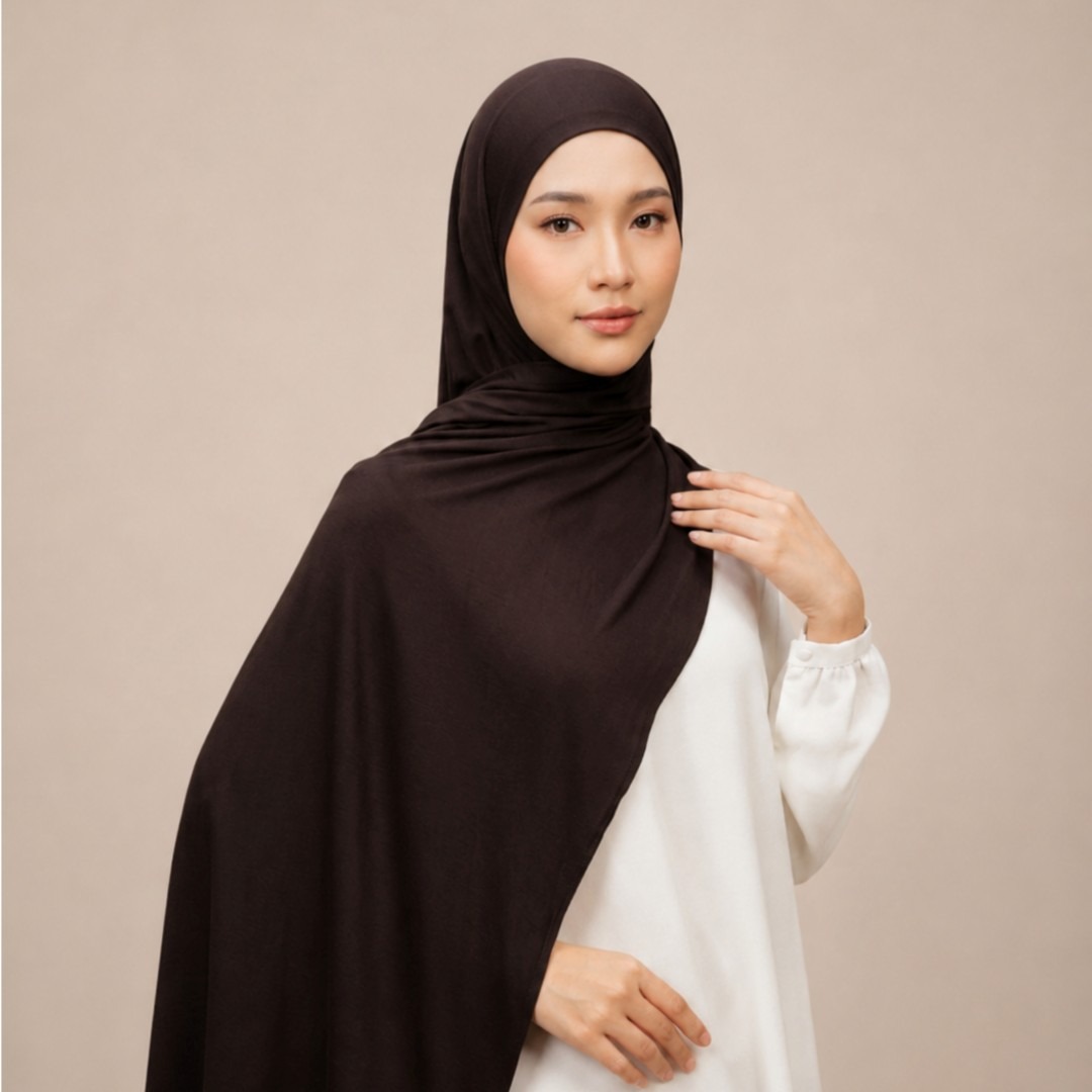 Zoya Pashmina Zahra - Hijab Pashmina Polos - Bahan Airflow Premium