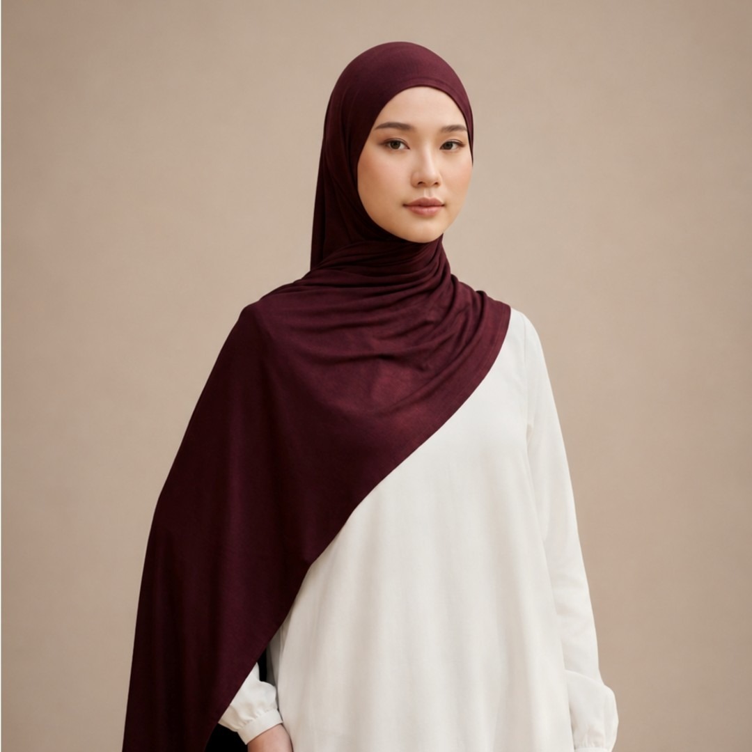 Zoya Pashmina Zahra - Hijab Pashmina Polos - Bahan Airflow Premium