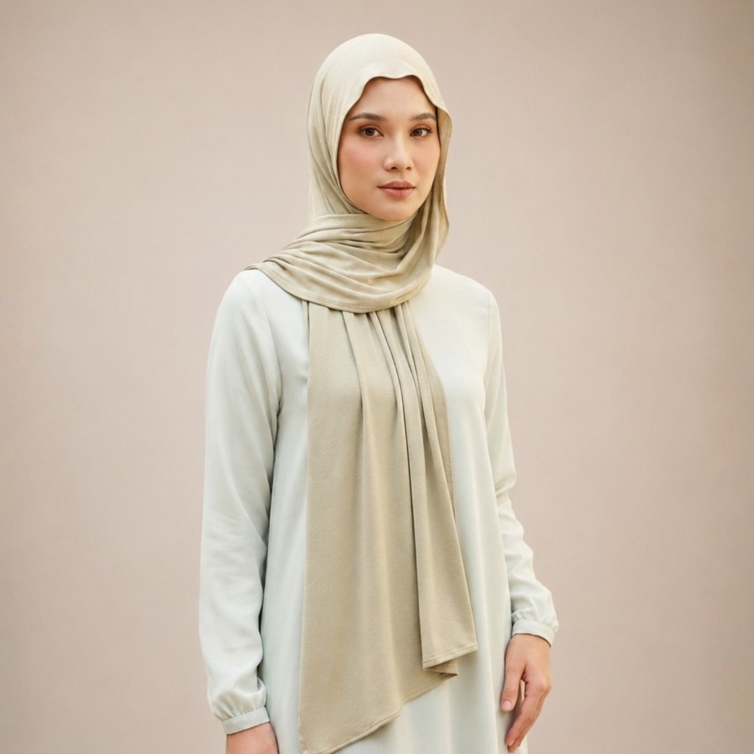 Zoya Pashmina Zahra - Hijab Pashmina Polos - Bahan Airflow Premium