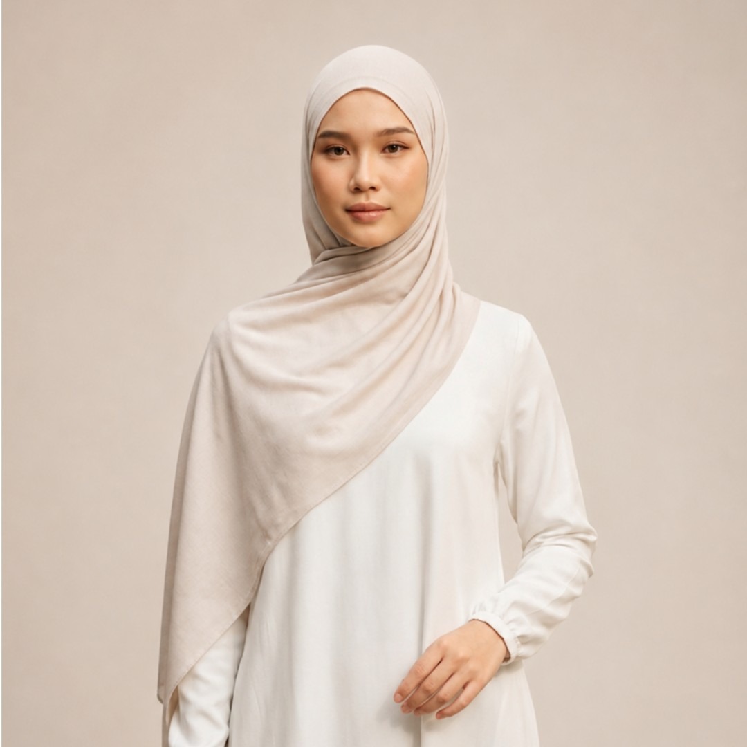 Zoya Pashmina Zahra - Hijab Pashmina Polos - Bahan Airflow Premium