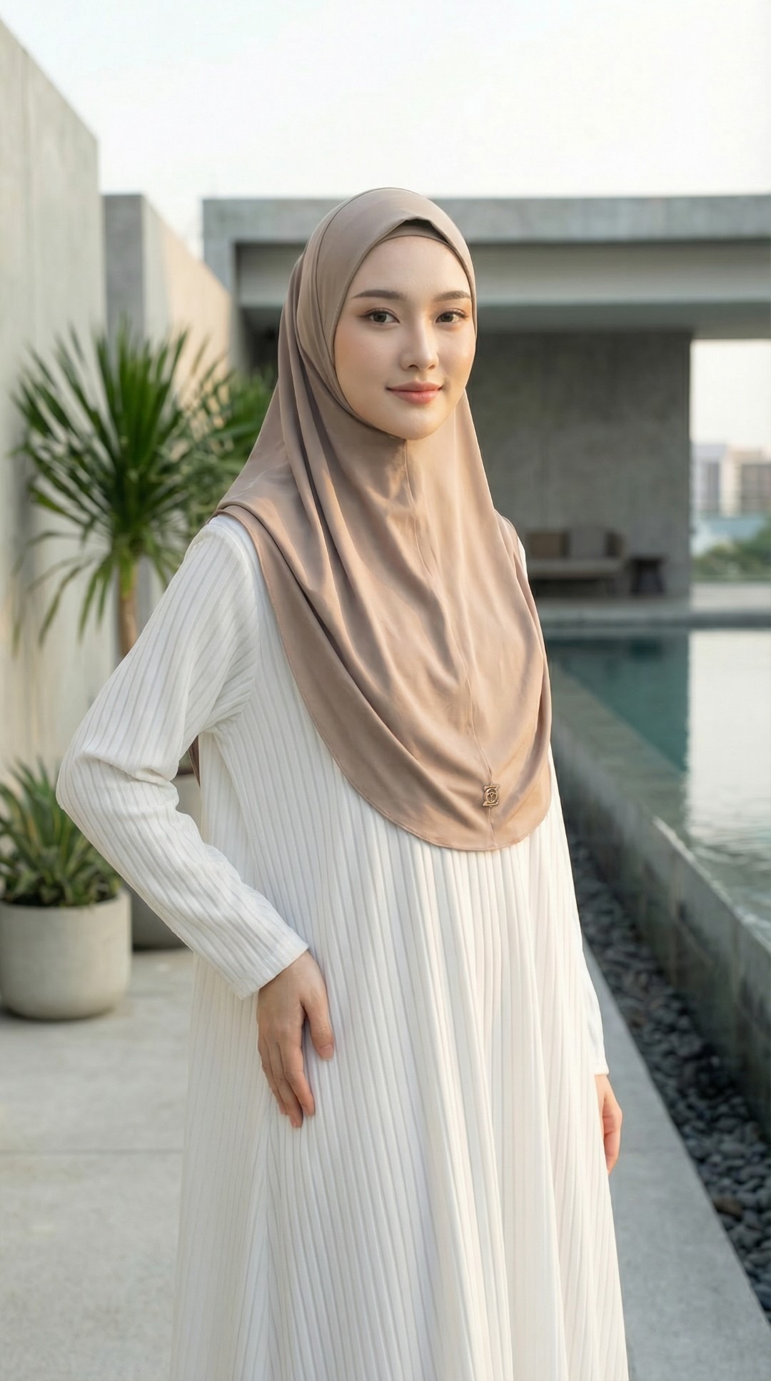 Zoya Queena Bergo - Kerudung Hijab Instant - Bahan Breeze Flex