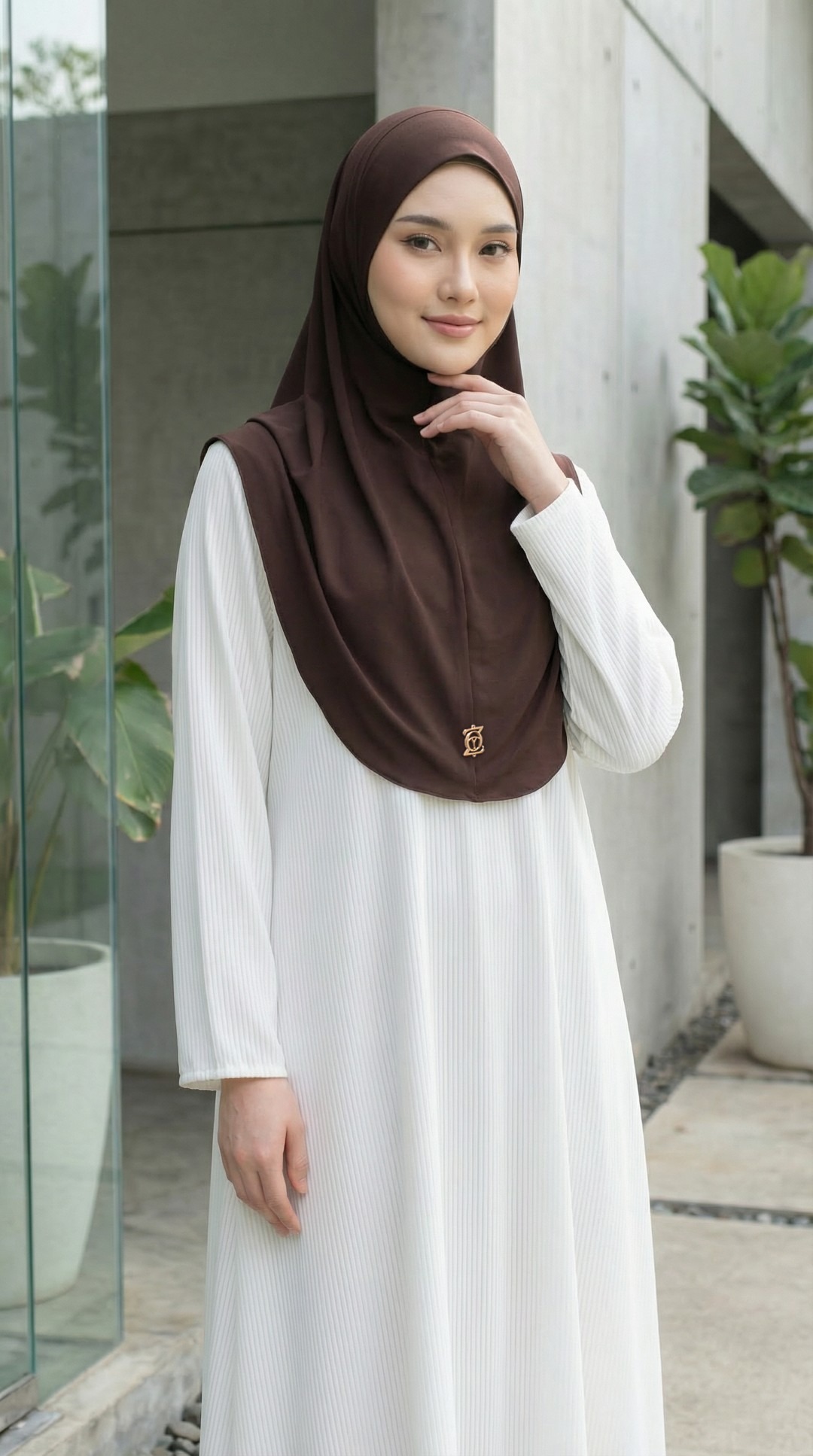 Zoya Queena Bergo - Kerudung Hijab Instant - Bahan Breeze Flex