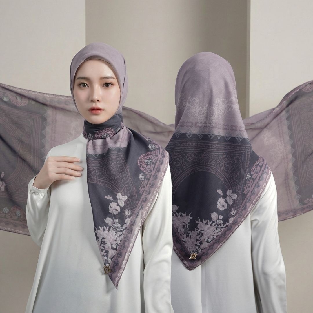 Zoya - Rahza Print Scarf - Kerudung Hijab Segi Empat Motif Premium - Box