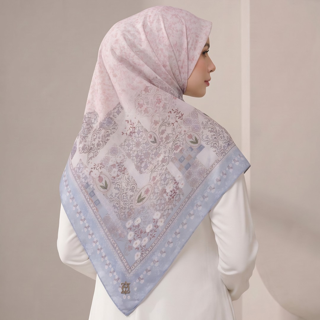 Zoya - Rivella Print Scarf - Kerudung Hijab Segiempat Motif Premium - Box