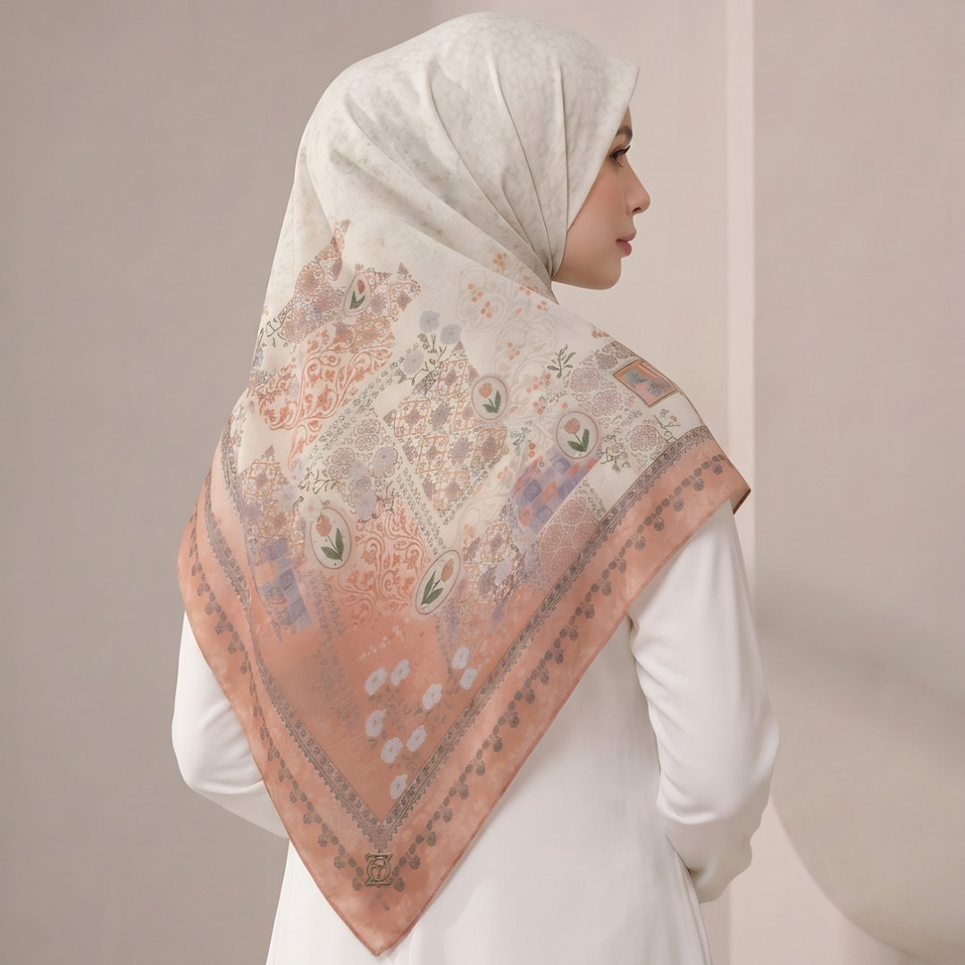 Zoya - Rivella Print Scarf - Kerudung Hijab Segiempat Motif Premium - Box