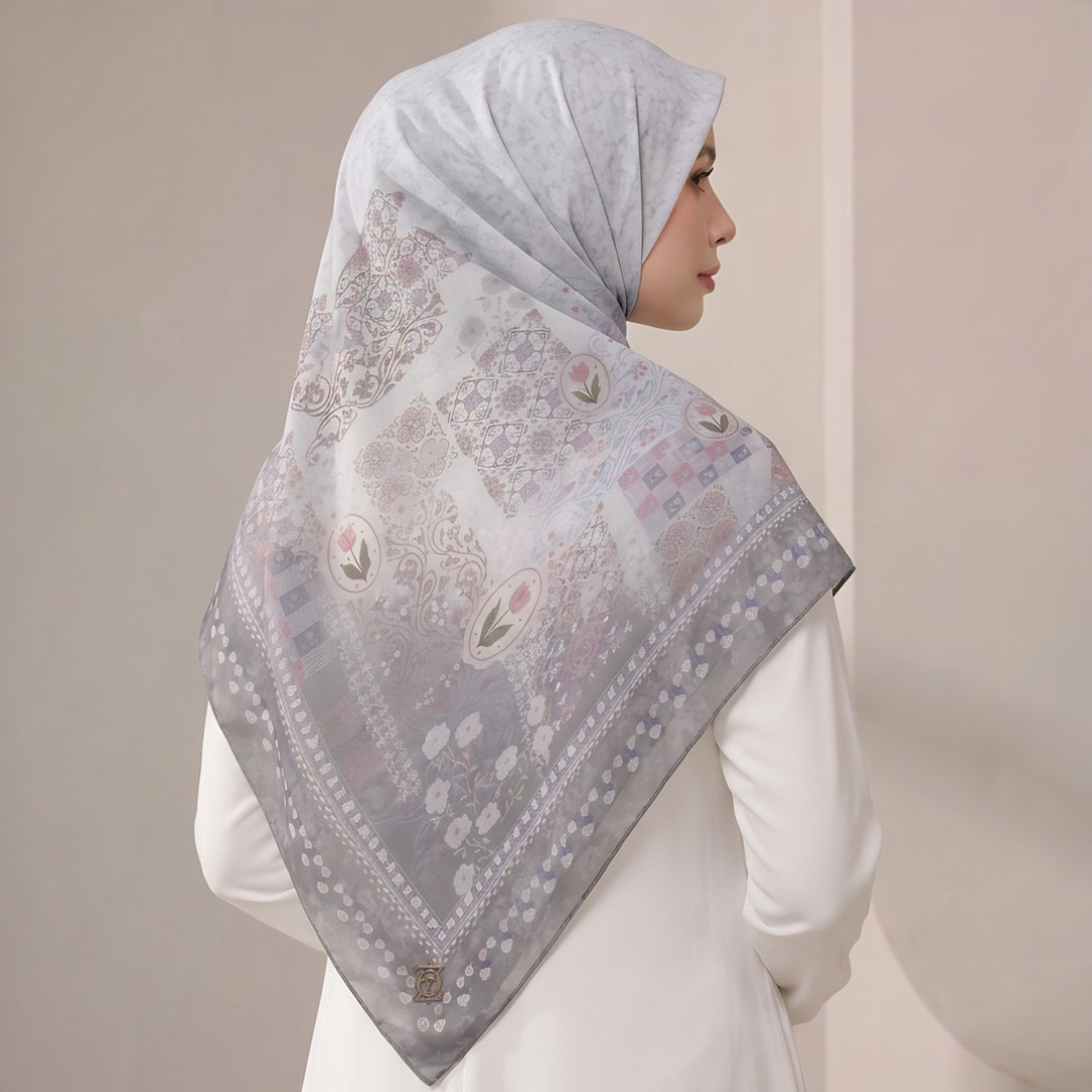 Zoya - Rivella Print Scarf - Kerudung Hijab Segiempat Motif Premium - Box