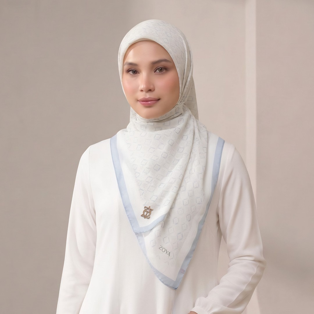Zoya - Sabine Weave Scarf - Kerudung Hijab Segi Empat Motif Premium - Box