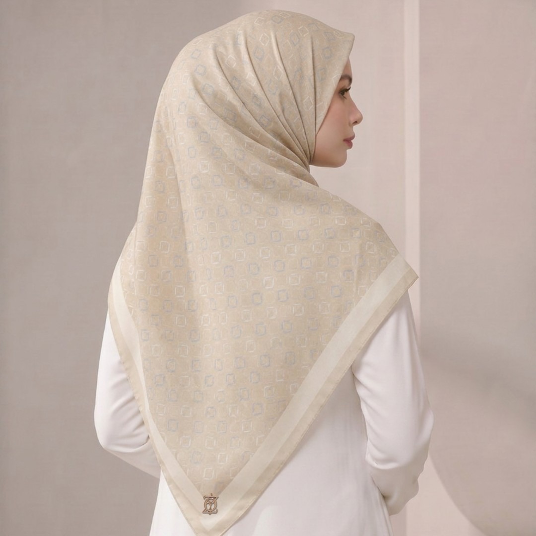 Zoya - Sabine Weave Scarf - Kerudung Hijab Segi Empat Motif Premium - Box