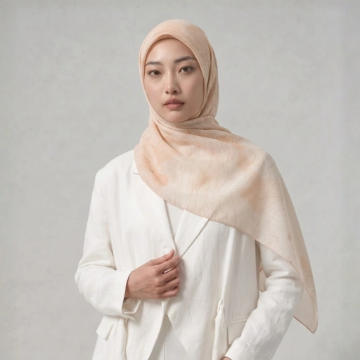 Zoya - Shadow Petals Print Scarf - Kerudung Hijab Segiempat Motif - Bahan Signature Voal - Box