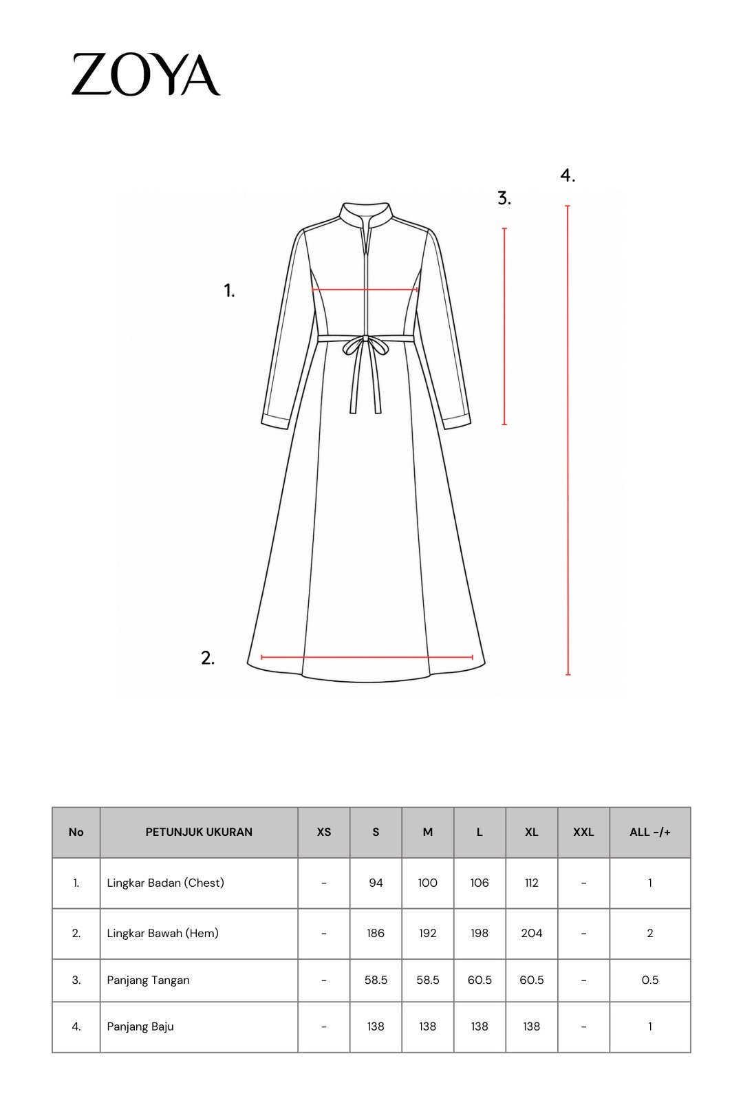 Zoya Trimming Print Dress Z01 - Dress Wanita Wudhu Friendly - Bahan Poly Twill Print